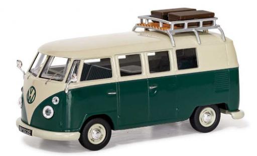 Diecast model cars Volkswagen T1 Base 1500 SP Devon Caravette (Type 2) green/white RHD avec Rack de toit 1/43 Vanguards