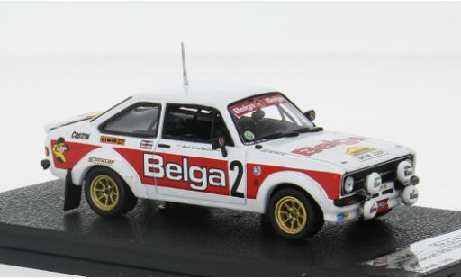 Diecast model cars Ford Escort RS 1800 MKII No.2 Belga Rally du Condroz 1979 1/43 Vitesse