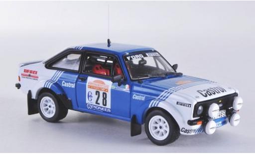 Diecast model cars Ford Escort RS 1800 MKII RS1800 No.28 Castrol Rally Sanremo 1981 1/43 Vitesse