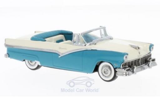 Diecast model cars Ford Fairlane 500 Convertible turquoise/white 1/43 Vitesse