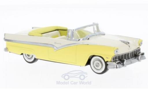 Diecast model cars Ford Fairlane 500 Convertible yellow/beige 1/43 Vitesse