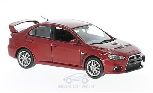 Diecast model cars Mitsubishi Lancer Evolution X Evo Final Edition metallic red 1/43 Vitesse