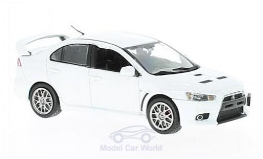 Diecast model cars Mitsubishi Lancer Evolution X Evo Final Edition metallic white 1/43 Vitesse
