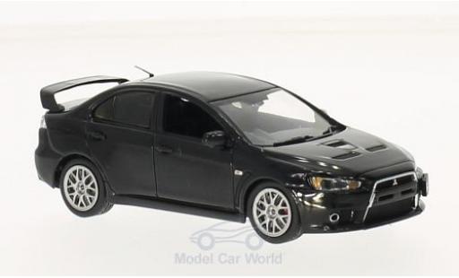 Diecast model cars Mitsubishi Lancer Evolution X Evo Final Edition black 1/43 Vitesse