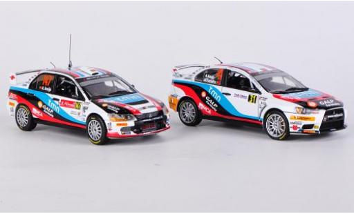 Diecast model cars Mitsubishi Lancer Evolution IX & X PWRC Champion Boxset A.Araujo/M.Ramalho 1/43 Vitesse