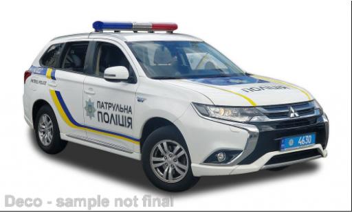 Diecast model cars Mitsubishi Outlander Base Ukraine Police 2017 1/43 Vitesse