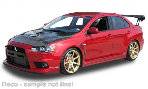 Diecast model cars Mitsubishi Lancer Evolution X metallise red 1/43 Vitesse