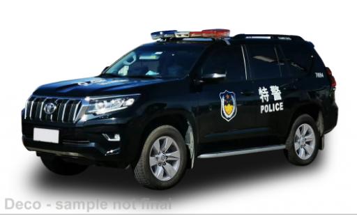 Diecast model cars Toyota Land Cruiser Prado Beijing Police (SWAT) 2018 1/43 Vitesse
