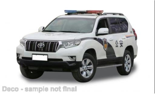 Diecast model cars Toyota Land Cruiser Prado RHD Guangzhou Police 2018 1/43 Vitesse