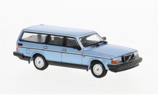 Diecast model cars Volvo 240 GL Estate blue 1/87 Minichamps