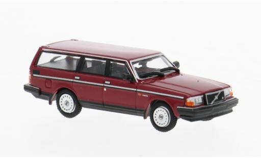 Diecast model cars Volvo 240 GL Estate red 1/87 Minichamps