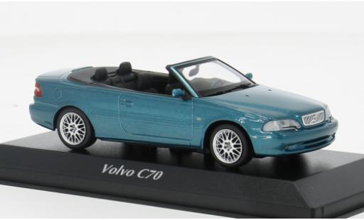 Diecast model cars Volvo C70 Cabriolet Convertible blue 1/43 Maxichamps