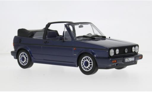 Diecast model cars Volkswagen Golf Cabriolet Convertible Quartett blue 1992 1/18 Norev