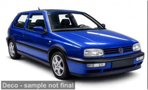 Diecast model cars Volkswagen Golf GTI blue 1994 1/18 Norev
