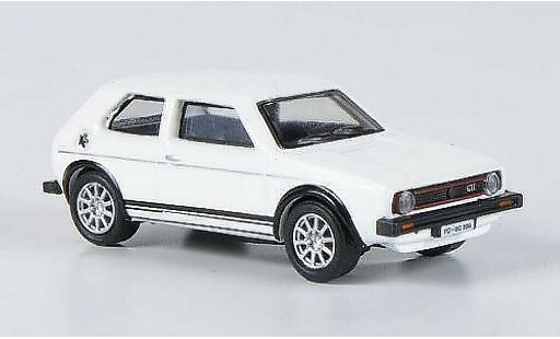Volkswagen Golf GTI 1/87 Schuco white diecast model cars