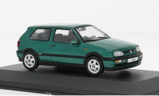 Diecast model cars Volkswagen Golf VR6 MKIII green 1994 1/43 Solido