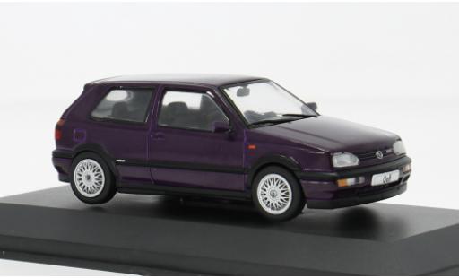 Diecast model cars Volkswagen Golf VR6 MKIII purple 1994 1/43 Solido