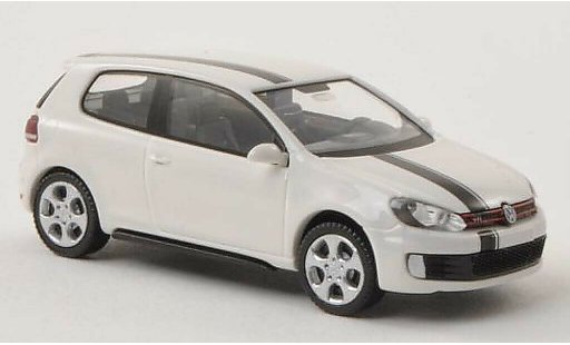 Volkswagen Golf GTI 1/87 Wiking white/black diecast model cars