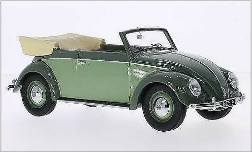 Volkswagen Kafer Cabriolet 1/18 Minichamps 1200 Convertible green/green 1949 diecast model cars