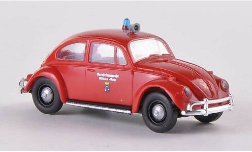 Volkswagen Kafer Base 1/87 Brekina Berufsfire brigade Mulheim/Ruhr diecast model cars