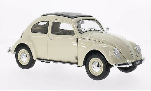 Volkswagen Kafer Base 1/18 Welly Brezelfenster beige 1950 diecast model cars