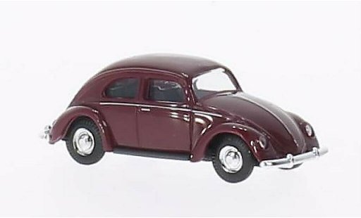Volkswagen Kafer Base 1/87 Busch red Brezelfenster 1951 diecast model cars