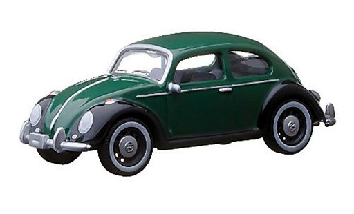 Volkswagen Kafer Base 1/64 Greenlight green/black diecast model cars