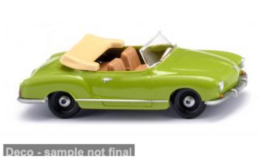 Diecast model cars Volkswagen Karmann Ghia Cabriolet Ghia Convertible green/beige 1957 1/87 Wiking