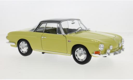 Diecast model cars Volkswagen Karmann Ghia Typ 34 Ghia type yellow/black 1961 1/18 Norev