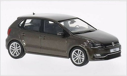 Volkswagen Polo Base 1/43 Herpa 5-turig Facelift metallic brown 2014 diecast model cars
