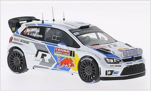 Volkswagen Polo WRC 1/43 IXO R No.1 Motorsport Red Bull Rally WM Rally Monte Carlo 2014 /J.Ingrassia diecast model cars