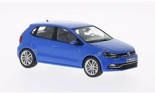 Volkswagen Polo Base 1/43 Herpa V (6C) blue 5-Turer 2014 diecast model cars