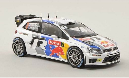 Volkswagen Polo WRC 1/43 Spark No.7 Red Bull Rally Monte Carlo 2013 diecast model cars