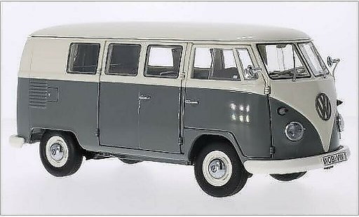 Volkswagen T1 B 1/18 Schuco Bus white/grey 1959 diecast model cars