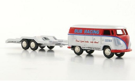 Volkswagen T1 Base 1/87 Bub van BUB Racing with 2-Achs-Anhanger Martini Racing 2006 diecast model cars