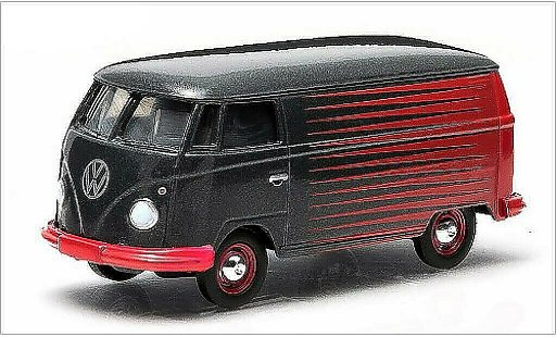 Volkswagen T1 Base 1/64 Greenlight Van grey/red diecast model cars