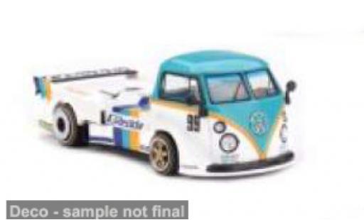 Diecast model cars Volkswagen T1 Base Pick Up turquoise/Dekor 1972 1/64 Mini GT