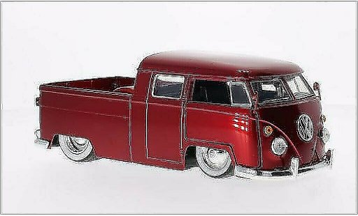 Volkswagen T1 B 1/24 Jada Toys Pickup Tuning red 1963 diecast model cars