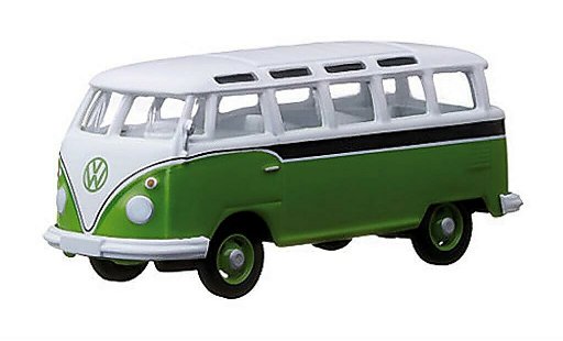 Volkswagen T1 Base 1/64 Greenlight Samba green/white/black diecast model cars