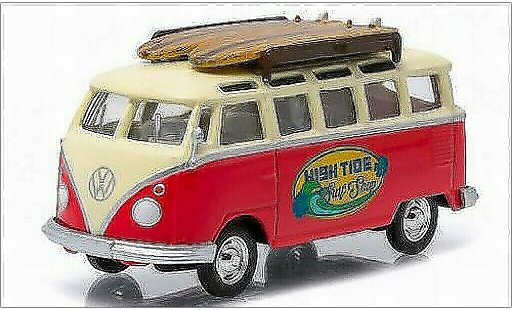 Volkswagen T1 Base 1/64 Greenlight Samba High Tide Surf Shop diecast model cars