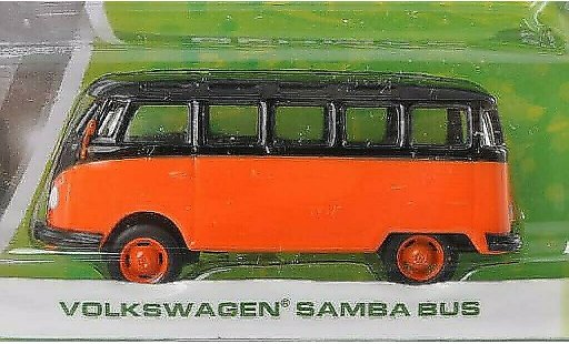 Volkswagen T1 Base 1/64 Greenlight Samba orange/black diecast model cars
