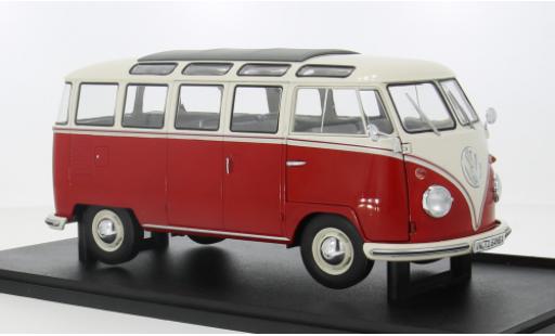 Diecast model cars Volkswagen T1 Base Samba red/beige 1/18 Solido