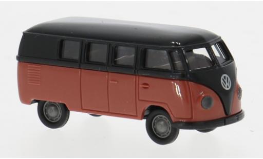 Diecast model cars Volkswagen T1 A Estate black/red 1950 1/87 Brekina