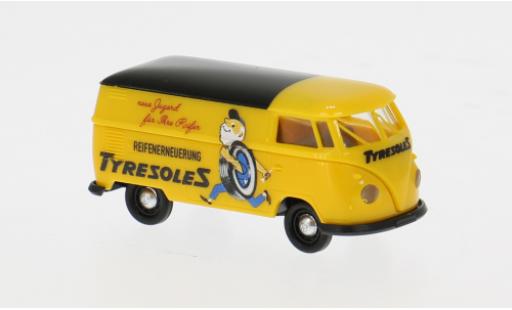 Diecast model cars Volkswagen T1 B van 1960 Tyresoles 1/87 Brekina