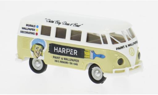 Diecast model cars Volkswagen T1 B Estate 1960 Harper Paint 1/87 Brekina
