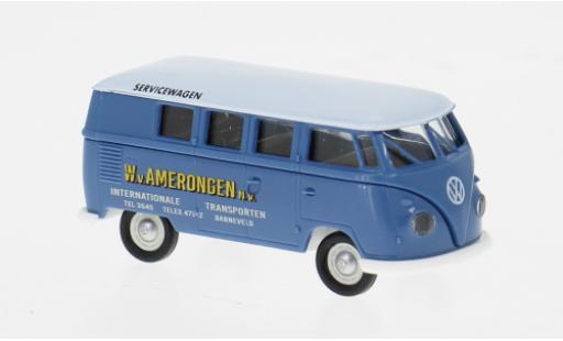 Diecast model cars Volkswagen T1 B Estate 1960 van Amerongen 1/87 Brekina
