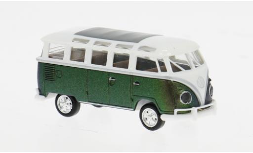 Diecast model cars Volkswagen T1 B Samba white/green 1960 1/87 Brekina