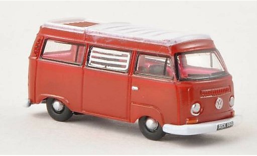 Volkswagen T2 Base 1/148 Oxford Camper red/white diecast model cars