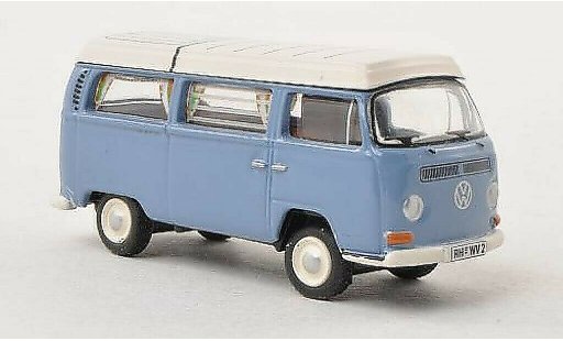 Volkswagen T2 Base 1/87 Bub Camping blue/white diecast model cars