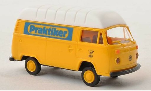 Volkswagen T2 Base 1/87 Brekina Hochroof-van Praktiker - Deutsche Bundespost diecast model cars